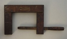 Alte antike Schraubzwinge Holz