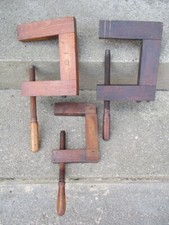 3 Schraubzwingen aus Holz /